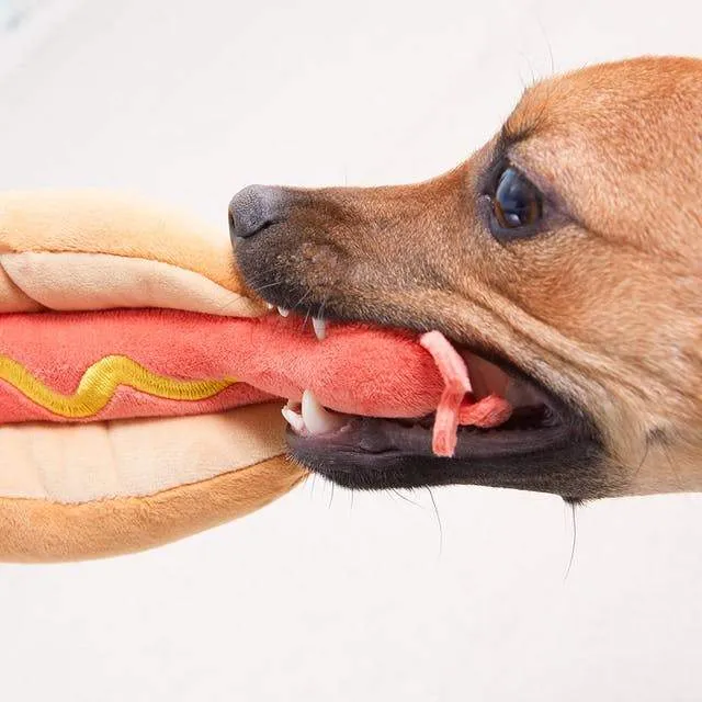 $18 ONLY: BarkShop Helga's Hot Dog Dog Plush Toy