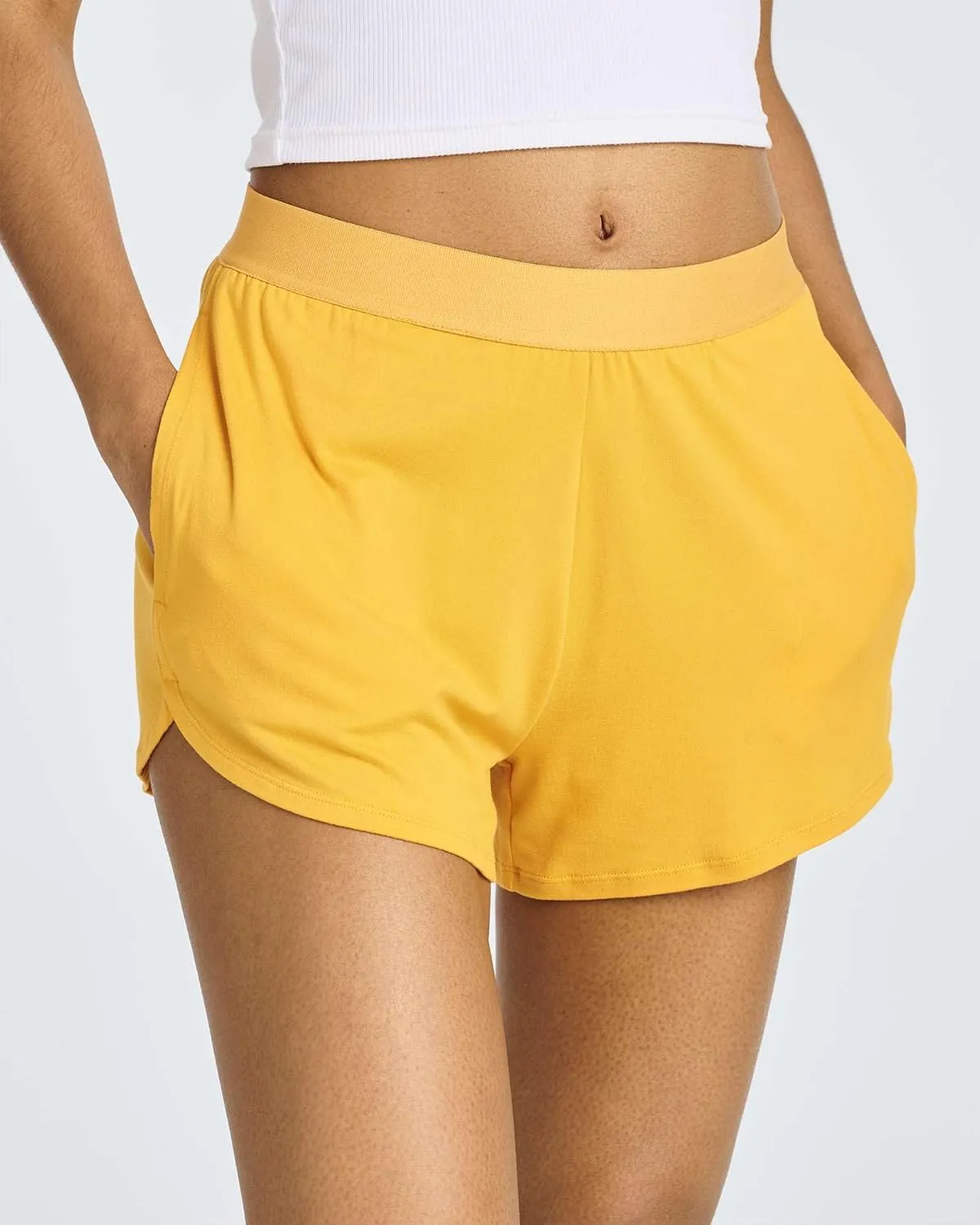 4 Pack: Women's 3" Dry-Fit Dolphin Running Shorts with Pockets - Athletic Gym Workout Basketball Sports Shorts