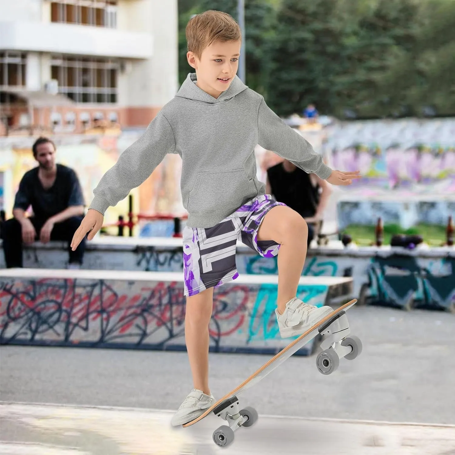 Boys Athletic Shorts Size 7-15 Boys' Casual Shorts with Pockets Elastic Waist Summer Kids Bottom for Sports Homewear