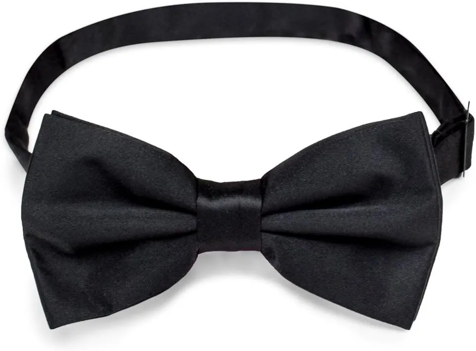 Brybelly Formal Black Casino and Poker Dealer Pre-tied Adjustable Bow Tie