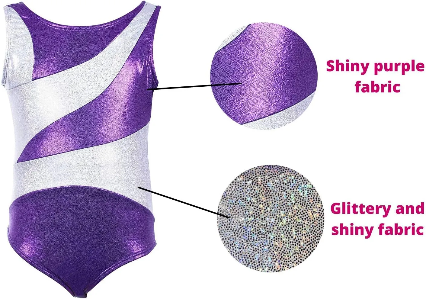 Dancina Girls Gymnastics Tank Top Leotard Dancewear New Designs and Prints Ages 3-12