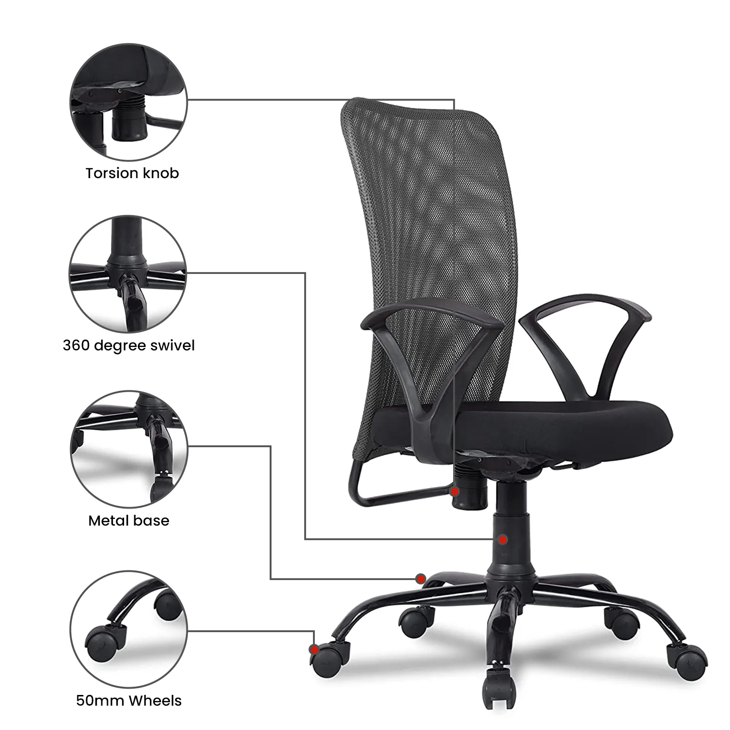 Green Soul Seoul Mid Back Basic Chair