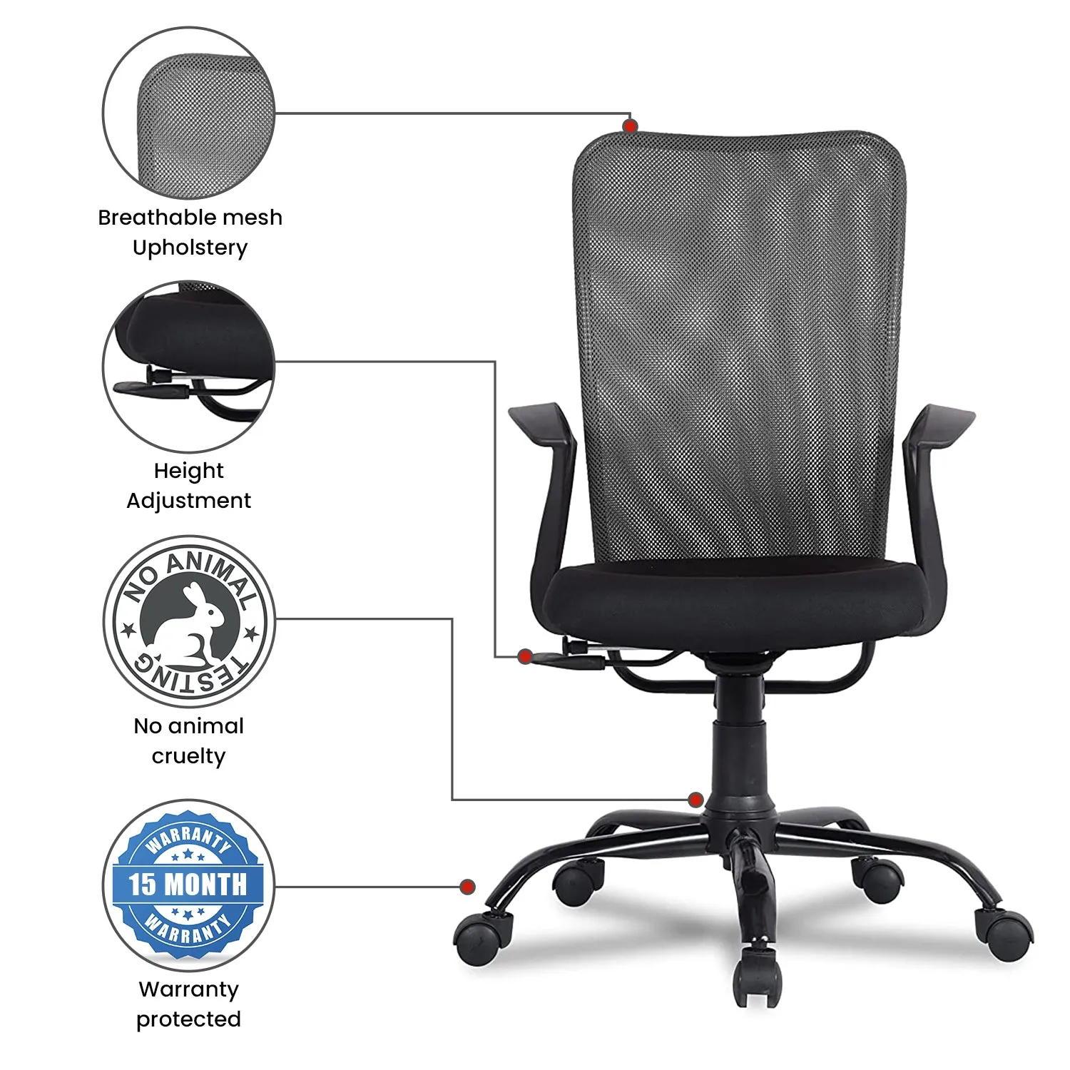 Green Soul Seoul Mid Back Basic Chair