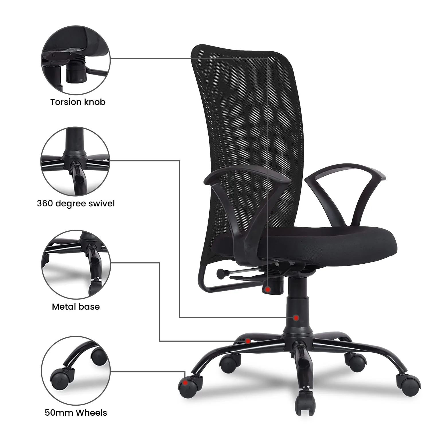Green Soul Seoul Mid Back Basic Chair
