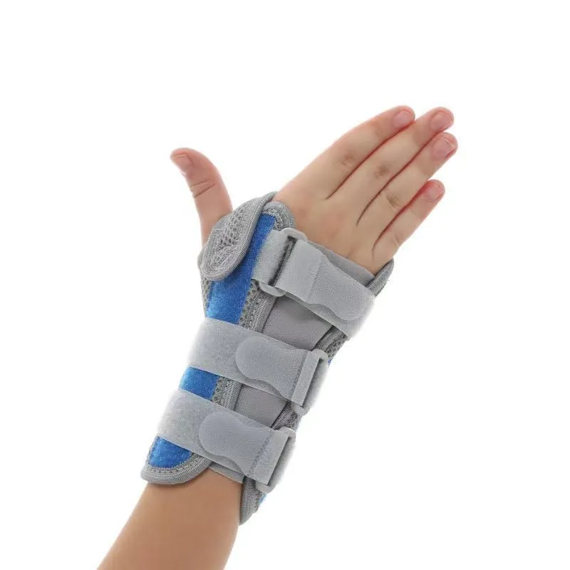 Kids Wrist Support Immobilizer Pediatric Wrist Brace Night Support With Splint To Aid Sprains Strains Support Tendonitis Carpal Tunnel Juvenile Arthritis (Left hand, Large)