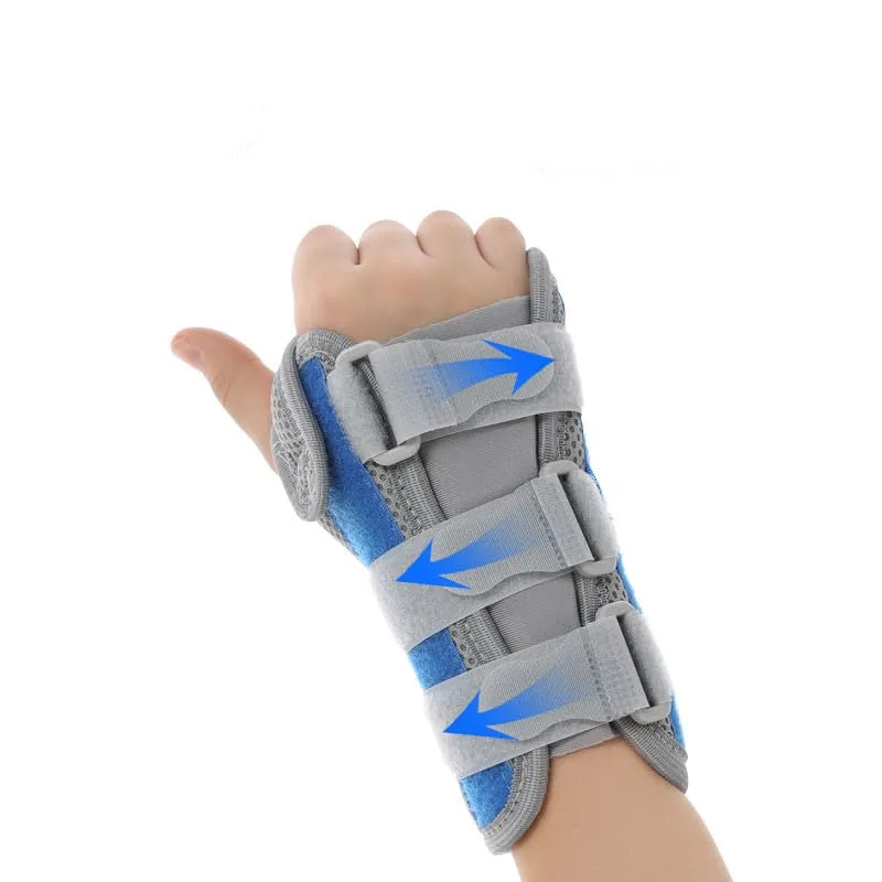 Kids Wrist Support Immobilizer Pediatric Wrist Brace Night Support With Splint To Aid Sprains Strains Support Tendonitis Carpal Tunnel Juvenile Arthritis (Left hand, Large)