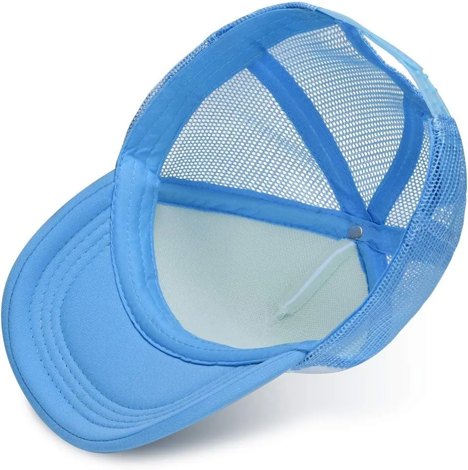 KKMKSHHG Bear Mountain Youth Adjustable Mesh Hats Baseball Trucker Cap for Boys and Girls
