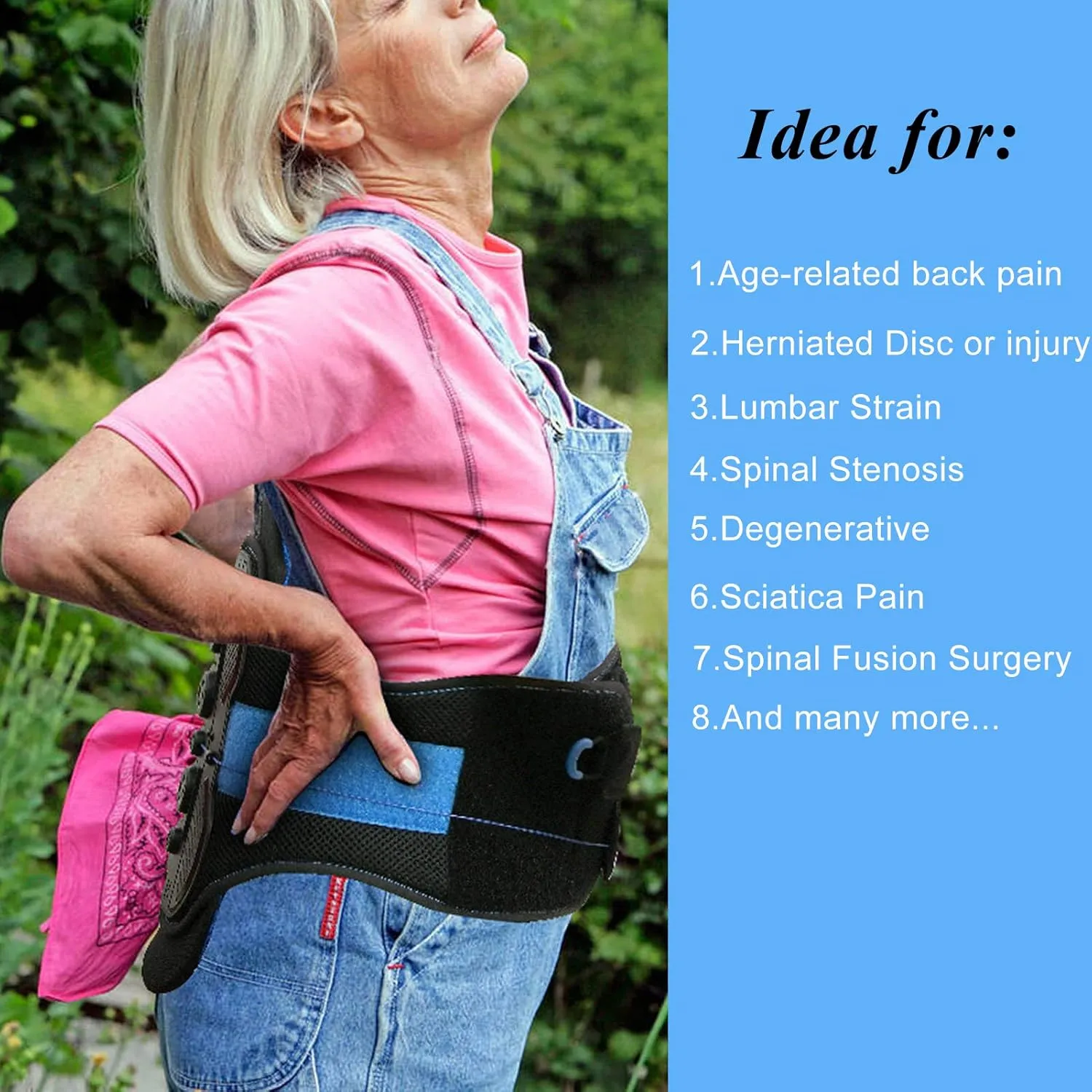 LSO Back Brace with Maximum Decompression Plate&Adjustable Arch Back Support,Dual Pulley System Lumbar Support Belt for Herniated Disc Pain Relief,Spine Stenosis,Sciatica,Scoliosis(2X3XL fit belly