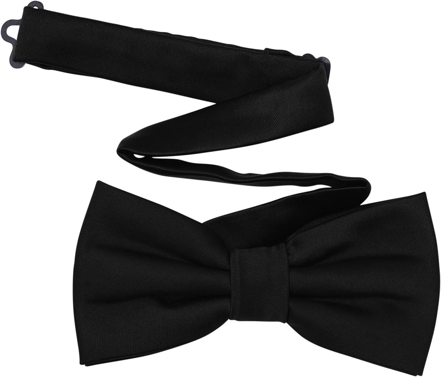 Men's Pre-Tied Satin Formal Tuxedo Bowtie Adjustable Length Satin Bow Tie