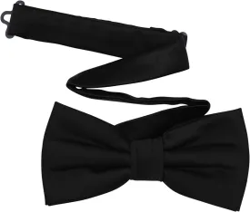 Men's Pre-Tied Satin Formal Tuxedo Bowtie Adjustable Length Satin Bow Tie