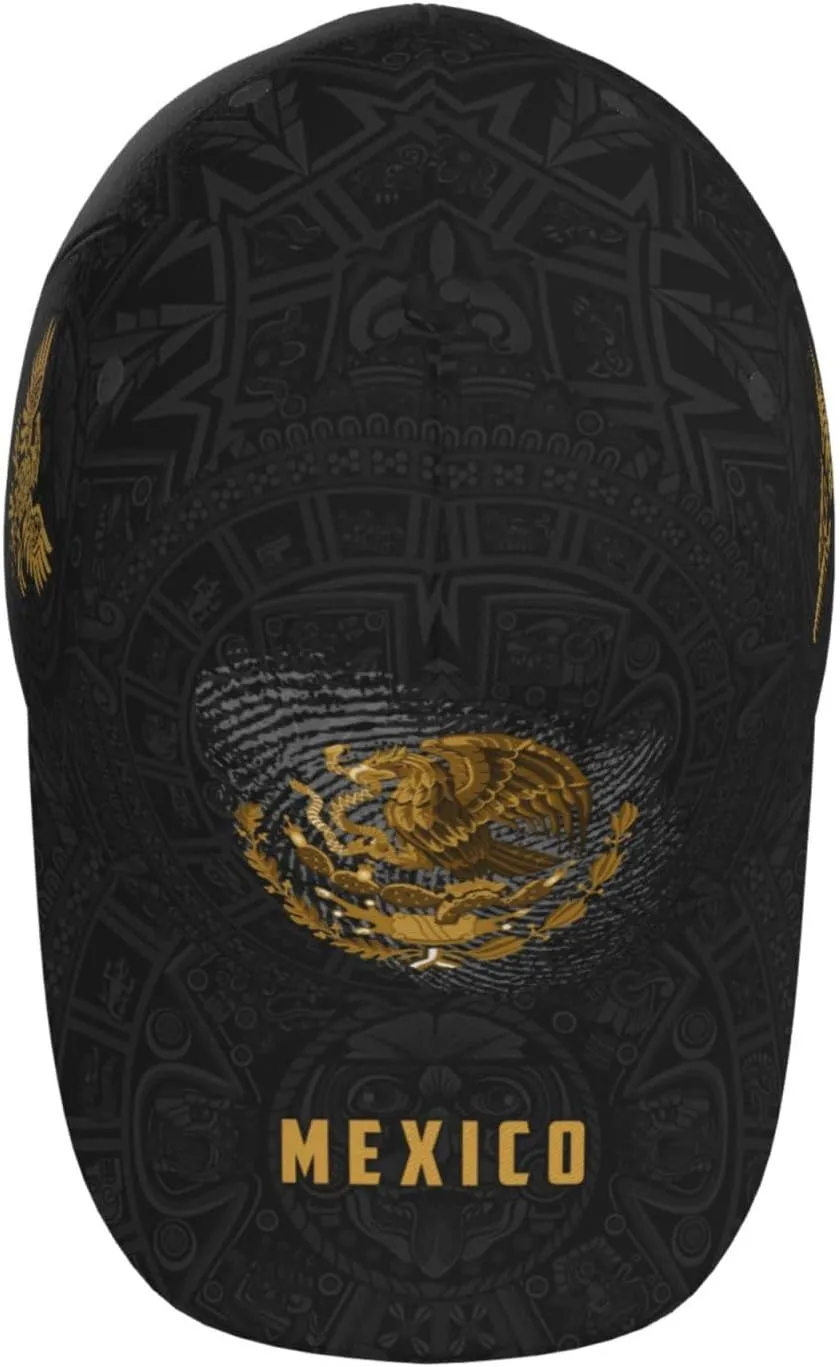 Mexican Eagle Baseball Cap Unisex Mexican Flag Hat Patriotic Baseball Cap Novelty Mexico Hat for Men and Women