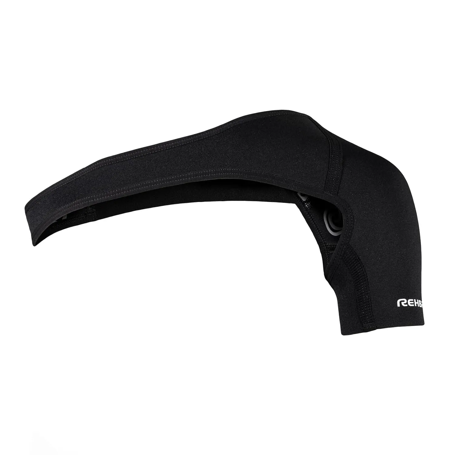 Rehband Shoulder Brace for Men & Women, Adjustable Neoprene Shoulder Support for Sports & Everyday Use, Shoulder Bandage for Left & Right, Colour:Black, Size:Small, Side:Right