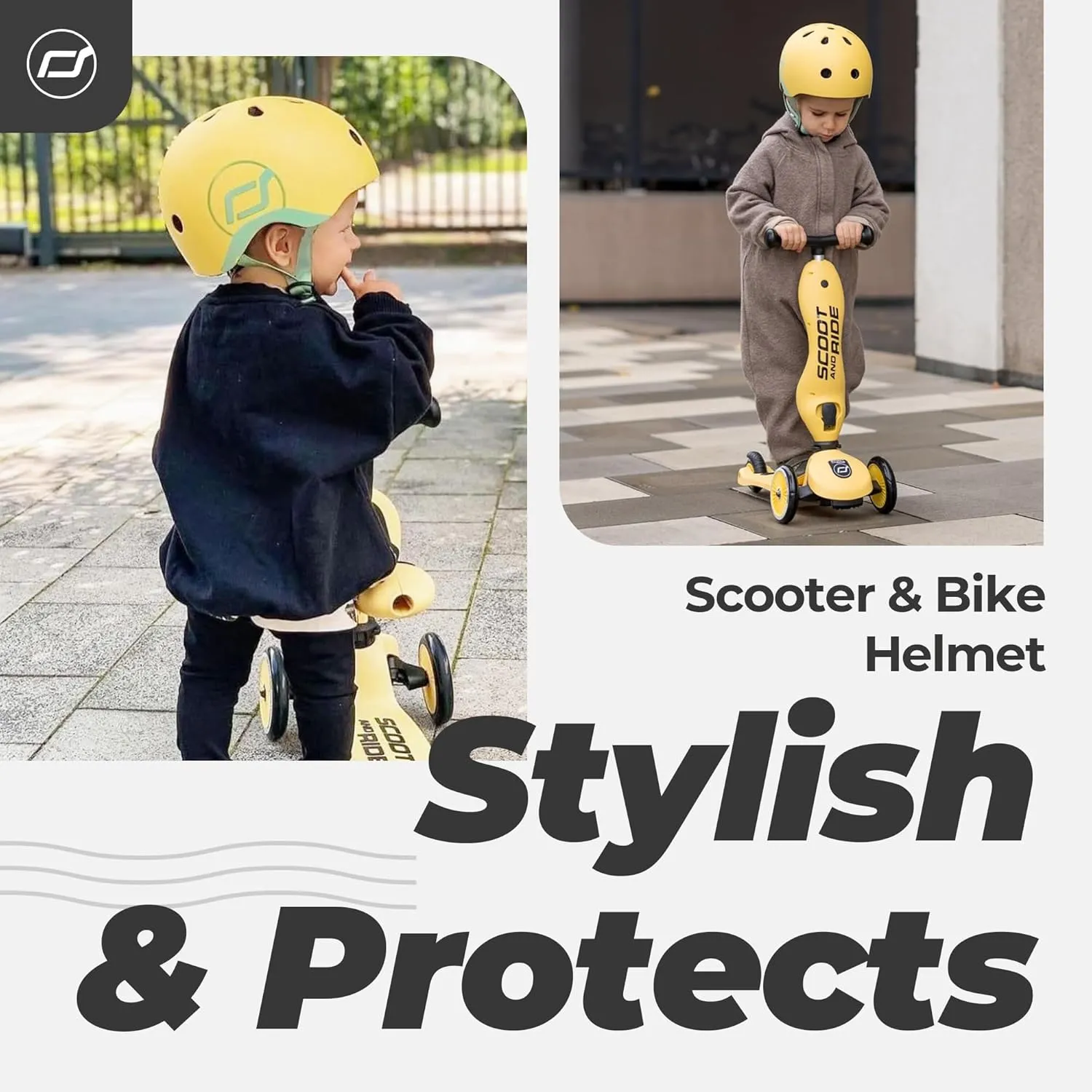 Scoot & Ride Toddler Kids Bike and Scooter Child Safety Helmet with LED Light for Boys and Girls Youth Roller Sports, XXS
