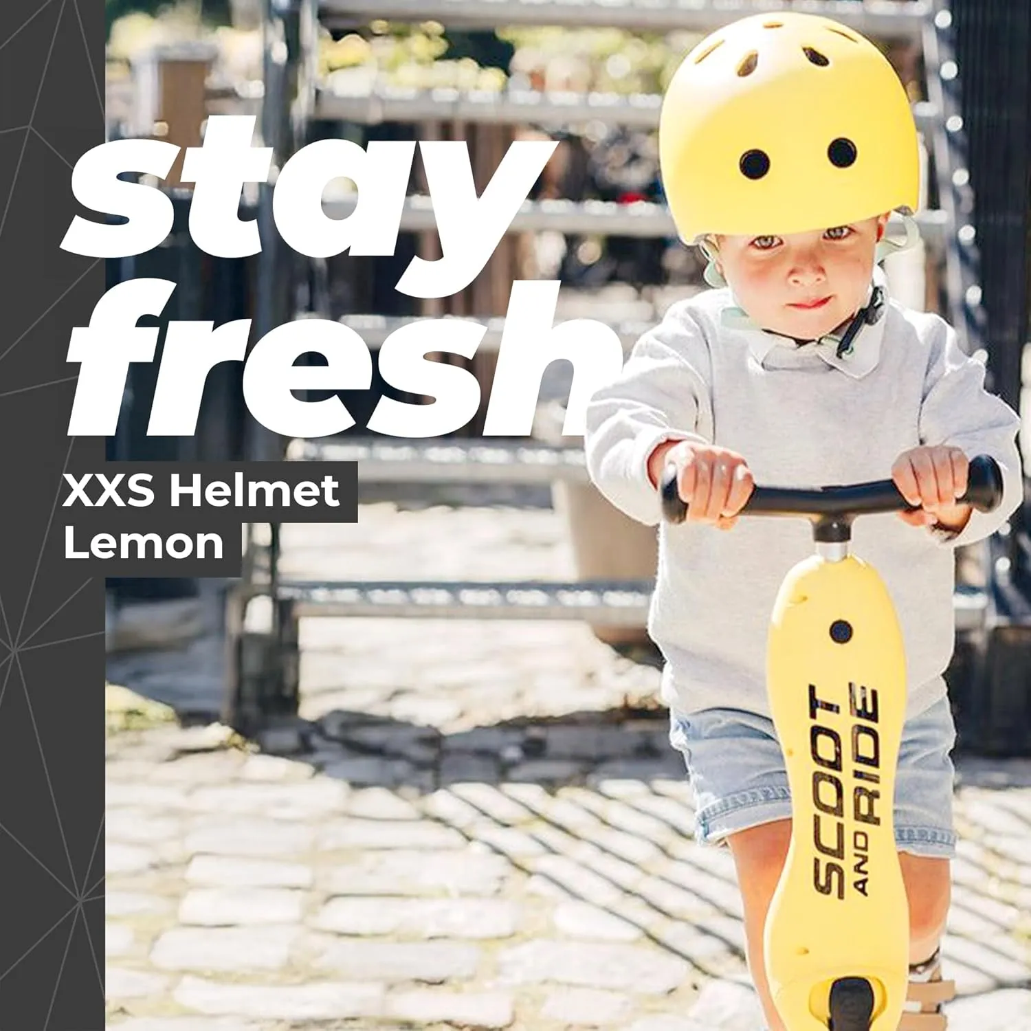 Scoot & Ride Toddler Kids Bike and Scooter Child Safety Helmet with LED Light for Boys and Girls Youth Roller Sports, XXS
