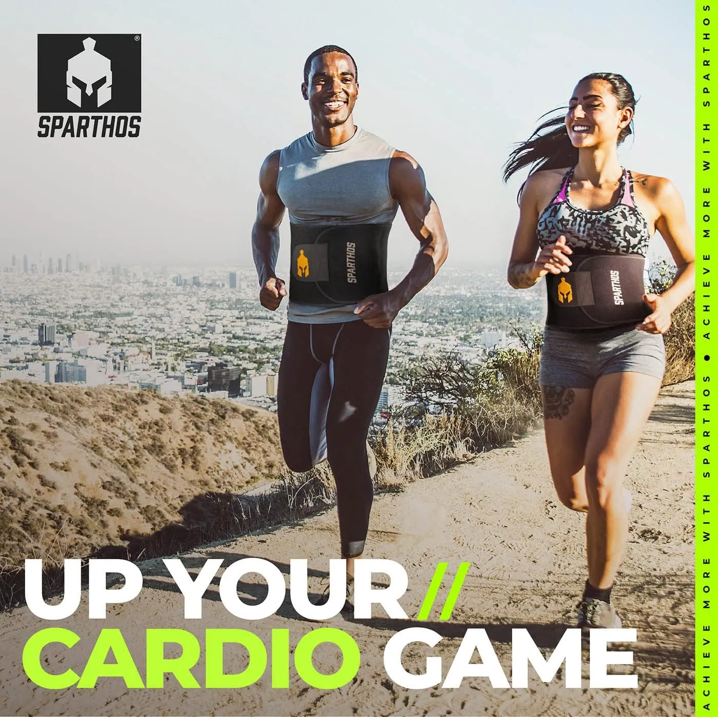 Sparthos Waist Trimmer Belt - Sweat More and Shorten Your Workout Time!