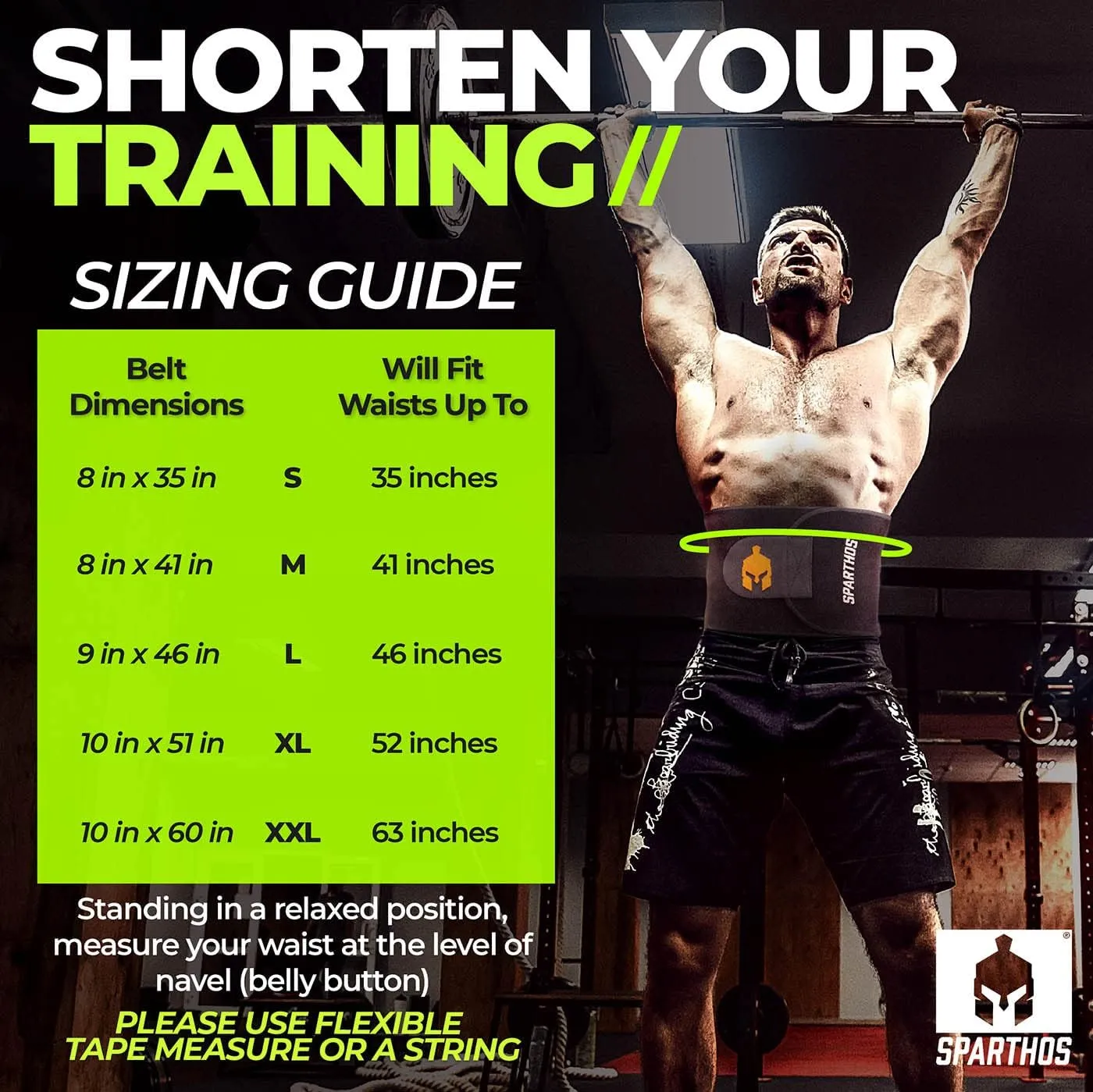 Sparthos Waist Trimmer Belt - Sweat More and Shorten Your Workout Time!