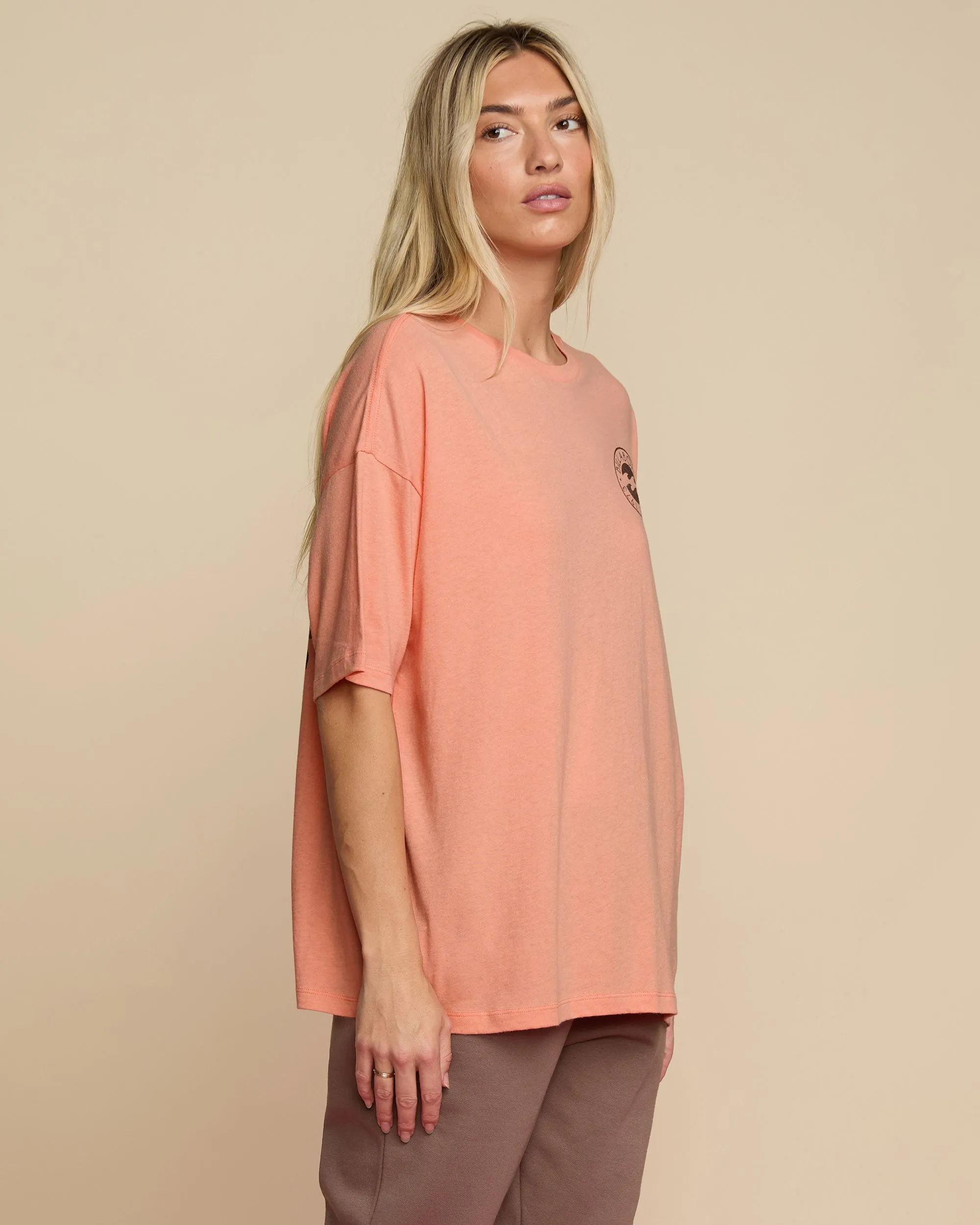 The Sun Is Coming Short Sleeve Tee - Peach Out