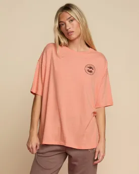 The Sun Is Coming Short Sleeve Tee - Peach Out