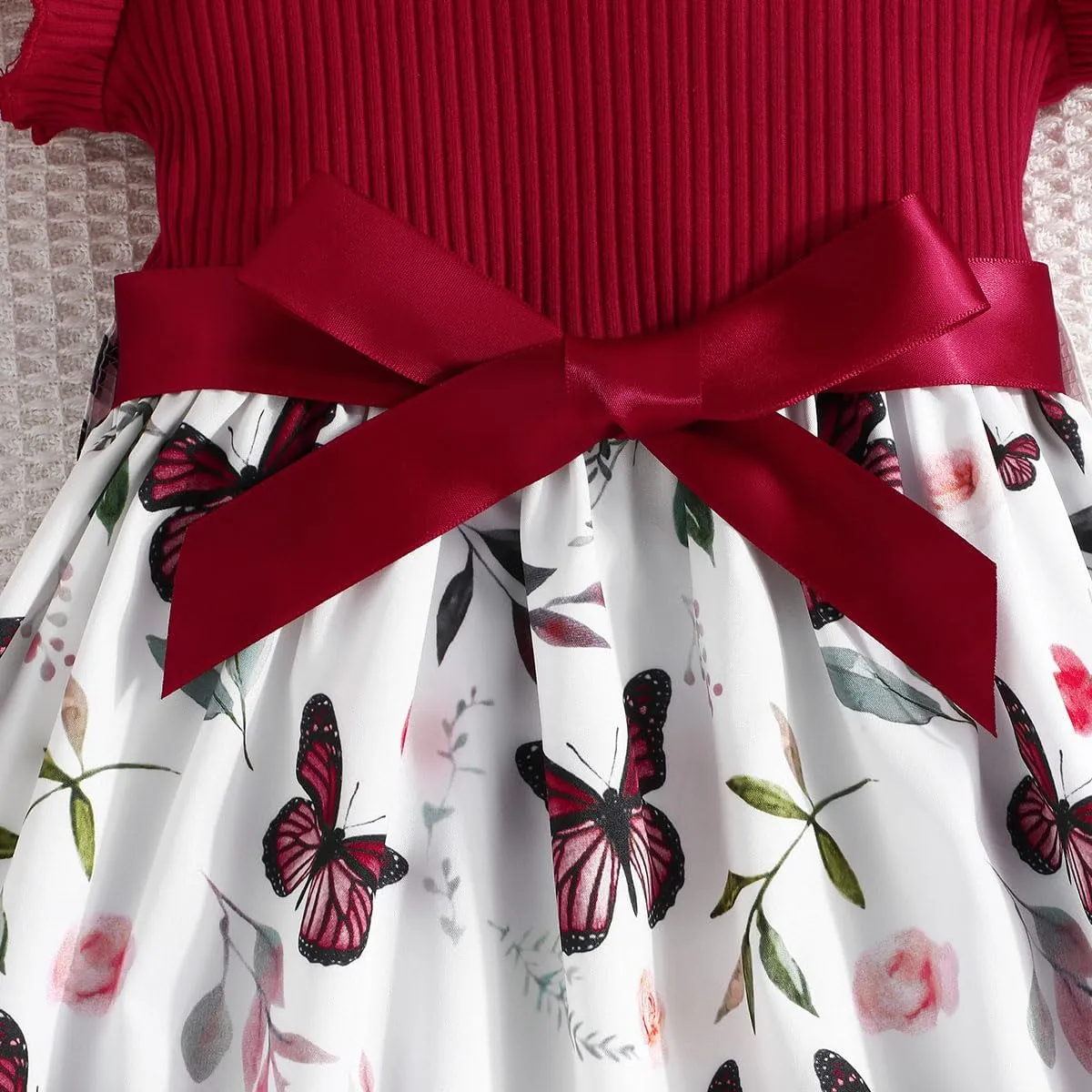Toddler Girls Dress, Ruffle Sleeveless Summer Baby Girl Fashion Dresses 3-8Y