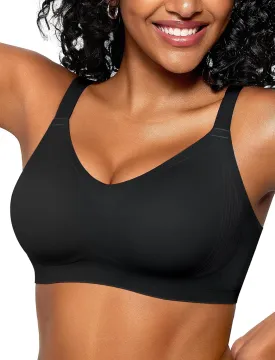 Vertvie Bras for Women No Underwire Wireless Push Up Seamless Full Coverage Comfort Sports Everyday Bra Regular & Plus Size