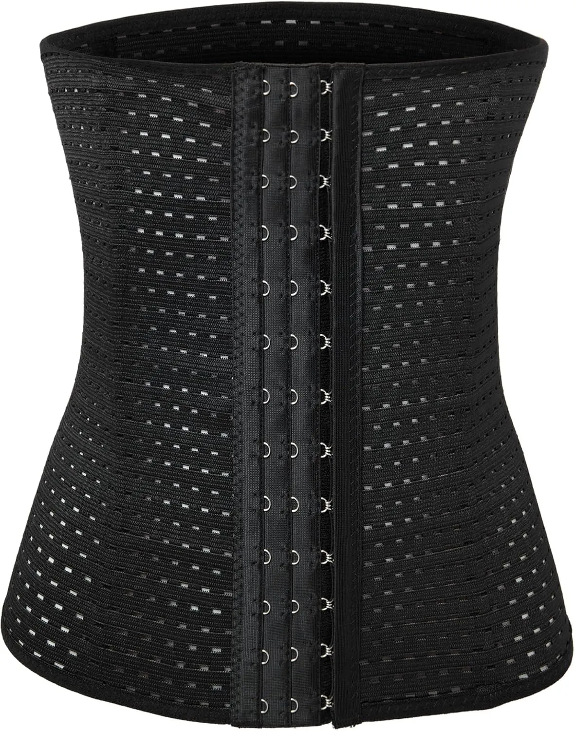Youloveit Women's Waist Trainer Corset for Everyday Wear Steel Boned Tummy Control Body Shaper with Adjustable Hooks